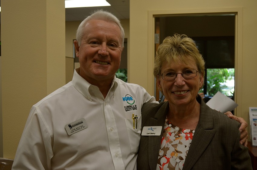 John Wojtyna and Lori Denny enjoy the facility.