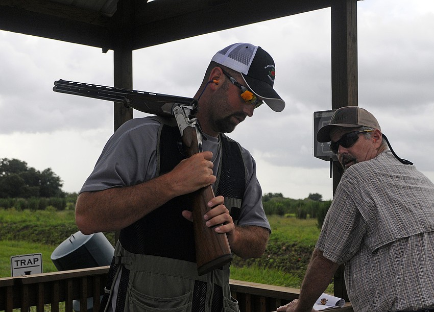 Myakka City resident Chance Helm enjoys the variety of targets at Ancient Oaks Gun Club.