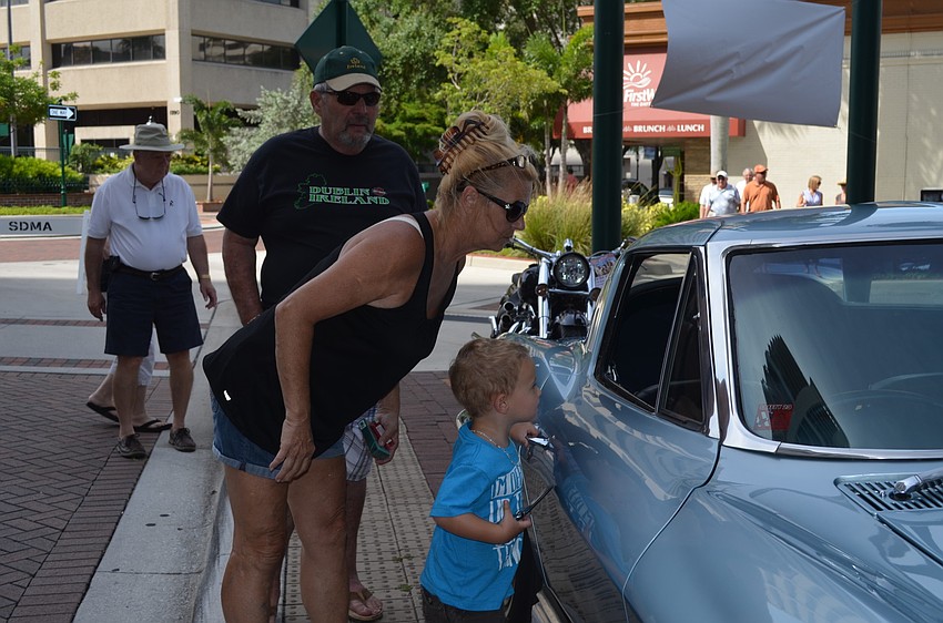 Kim and Ned Foy spend the day with grandson, Sean.