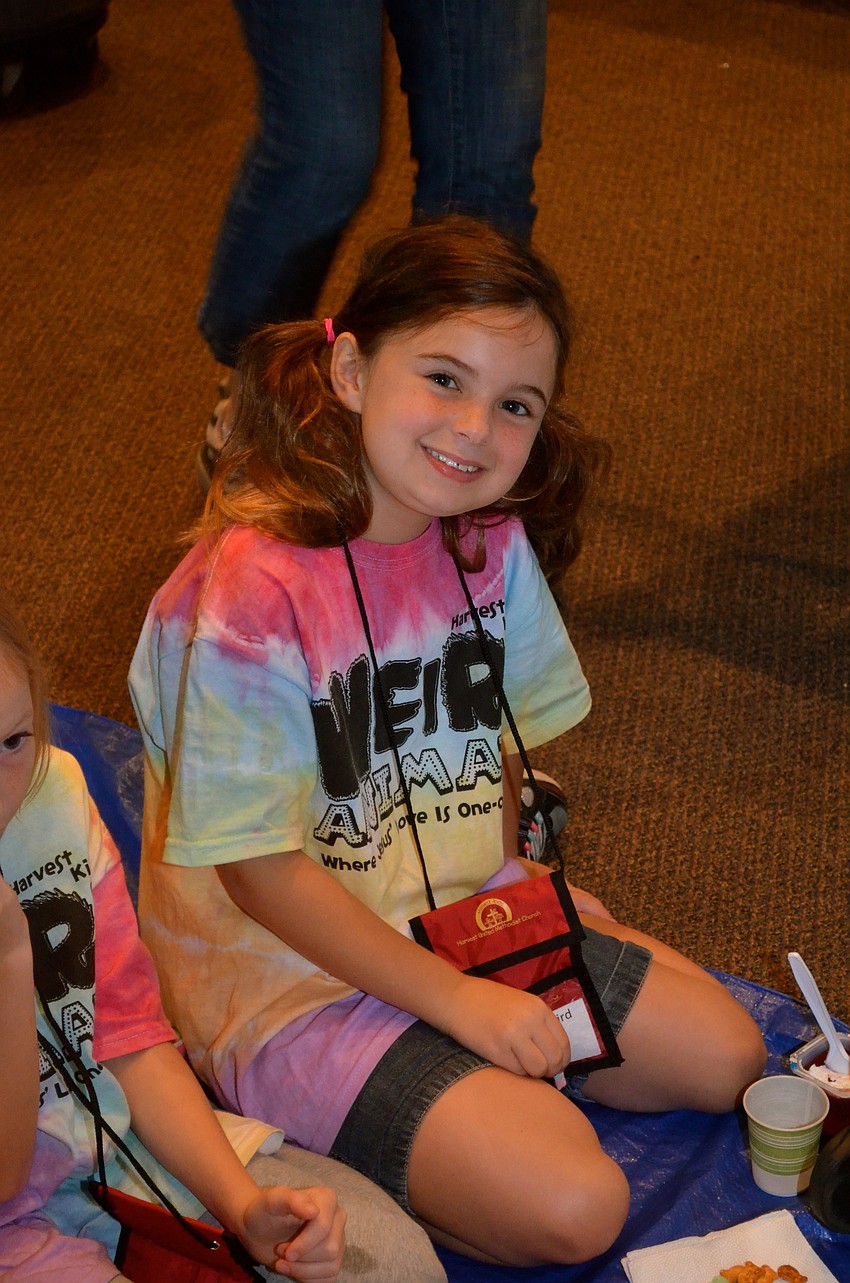 Megan Bovaird makes time for snacks.