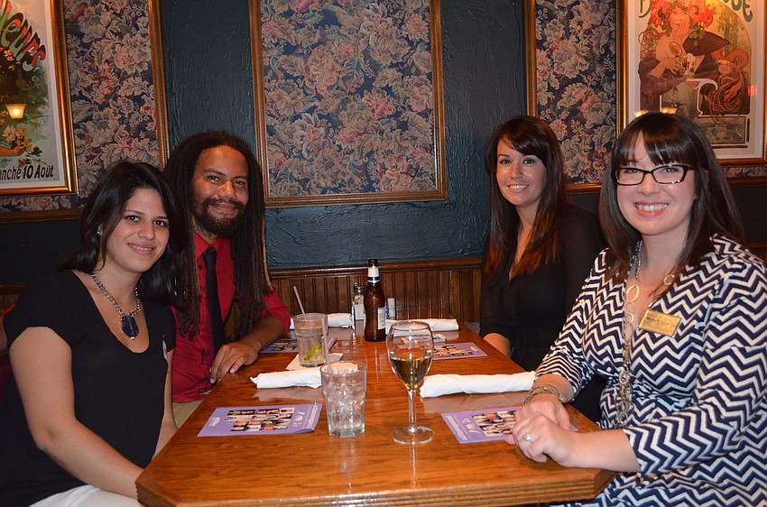 Ari Colliard, Sponsorship Chair Andy Angstad, Kayla Shule and President Lindsey Nickel-de la O