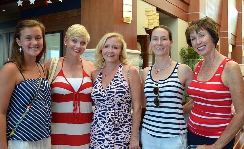 Abby Scott, Heather Scott, Susan Cameron, Sarah Massey and Marlene Lancaster