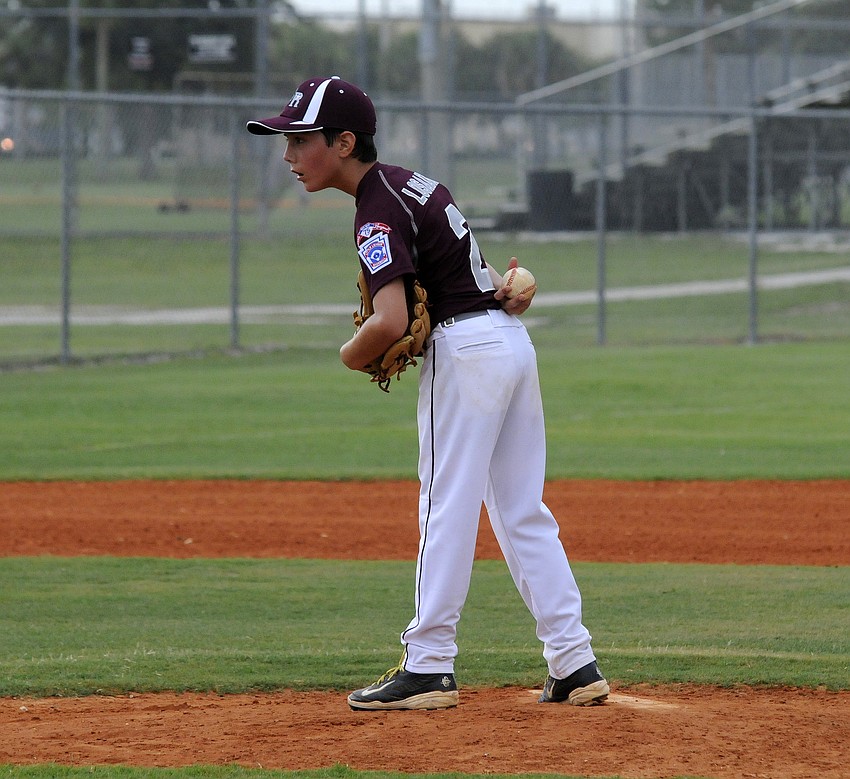 Connor Losada started on the mound for the Braden River 10/11 All-Stars versus Lakewood Ranch June 30.