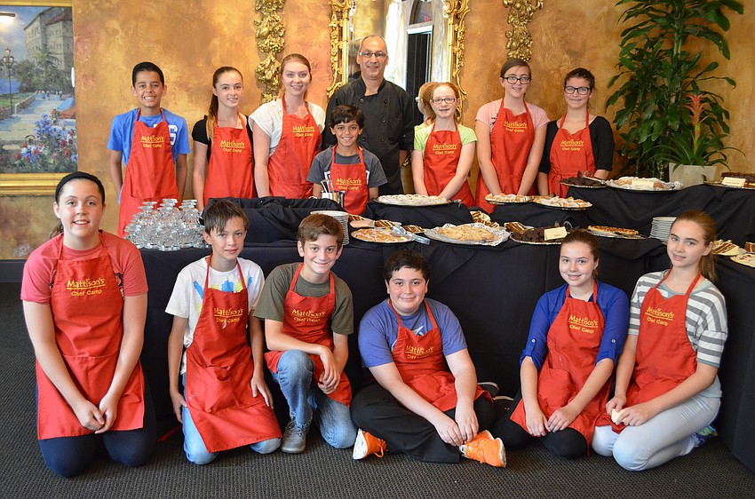 Back row: Jay Piare, Kendall Peacock, Amber Johnson, Ezra Piare, Chef Ray Lajoie, Samantha Schanely, Megan Quinn and Annie Sutherland. Front row: Emily Porter, ,Elvin Dekok, Lucas Nahon, Josh Cohen, Sara McCurry and Hannah McCurry