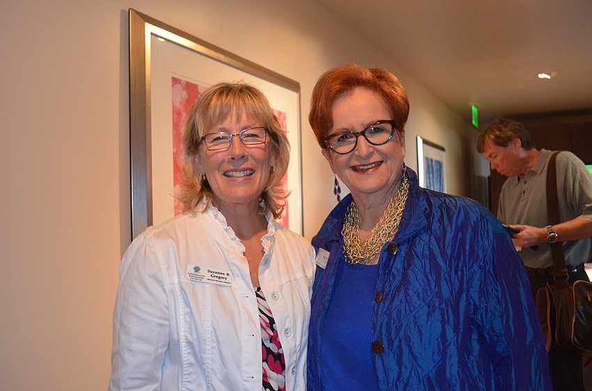 Suzanne Gregory with Sarasota County School Board Chair Jane Goodwin