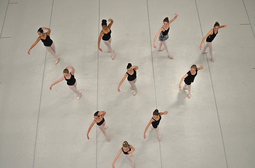 The youngest Sarasota Ballet School summer intensive dancers prepare for their performance