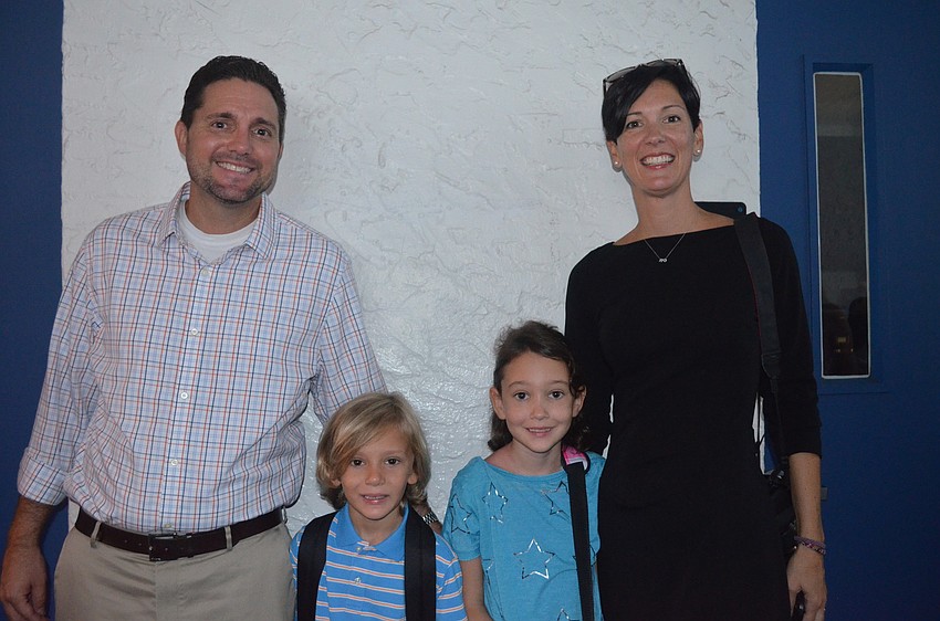 Ryan and Rebecca Guttridge drop off Robert Grey and Giovanna.