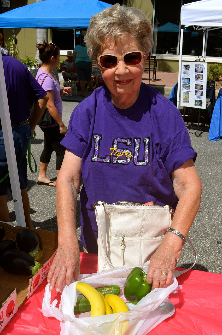 Mildred Gregory can't wait to make her purchase.