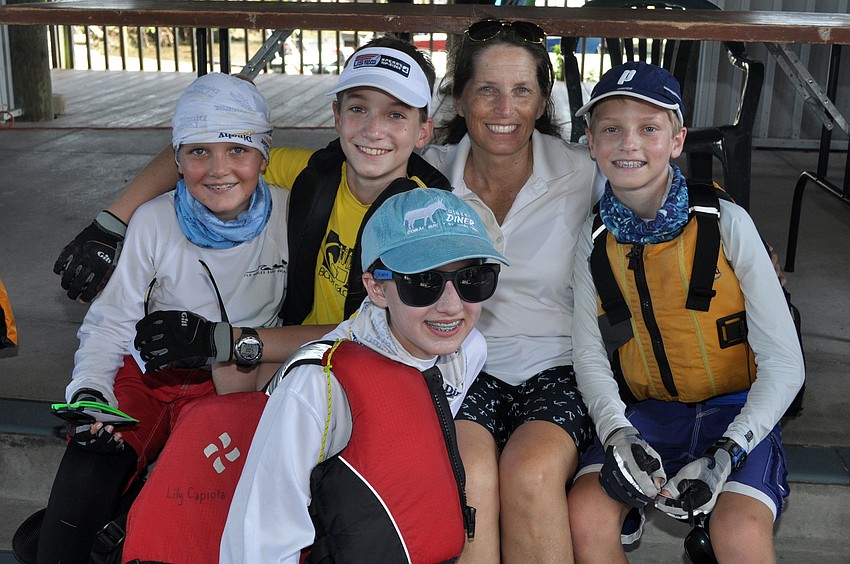 Christopher Capiola, Christopher Axline, Lily Capiola, Debra Axline and Benjamin Axline