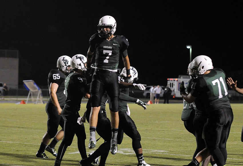 Lakewood Ranch junior wide receiver Trevor Losada hauled in touchdown passes of 17 and 80 yards.