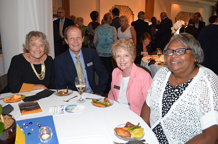 Florida Sen. Nancy Detert, Doug Kerr, GeeDee Kerr and past Boundary Crosser Award recipient Sandra Terry.