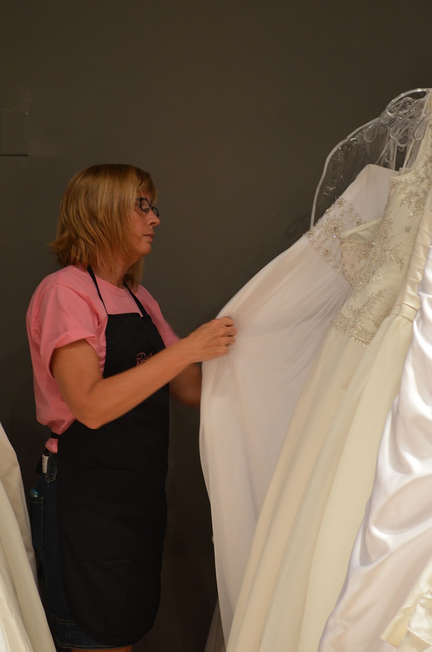 This is the second year Lisa Garcia has volunteered for the bridal show.