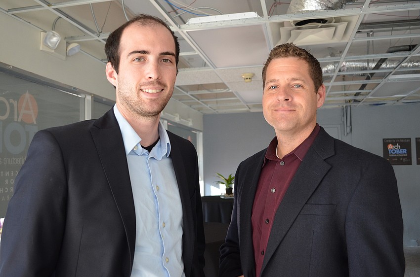 Joshua Treadway, Hall Architects and Joe Breese, Lutron.