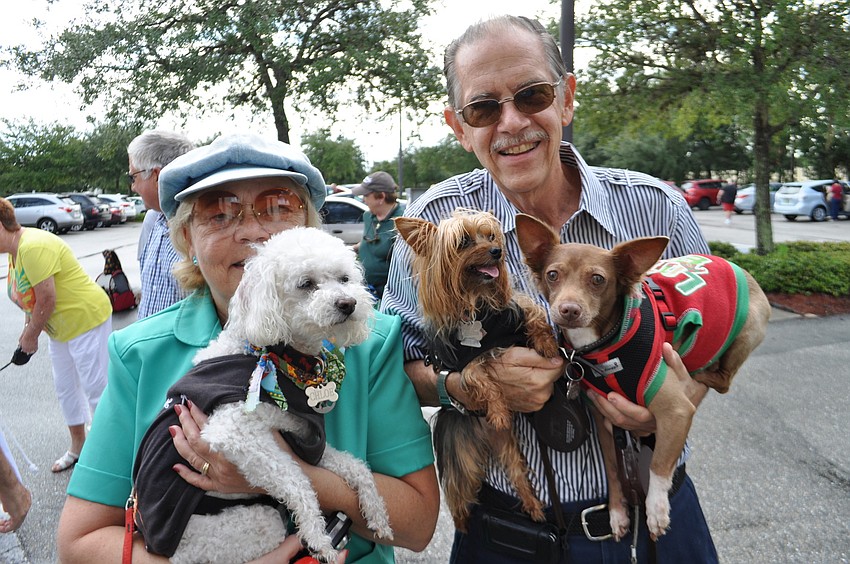 Jo Ann and Hank Klein have Chloe, Sandy and Coco Chanel blessed. Coco Chanel celebrates its fourth birthday the day of the ceremony.