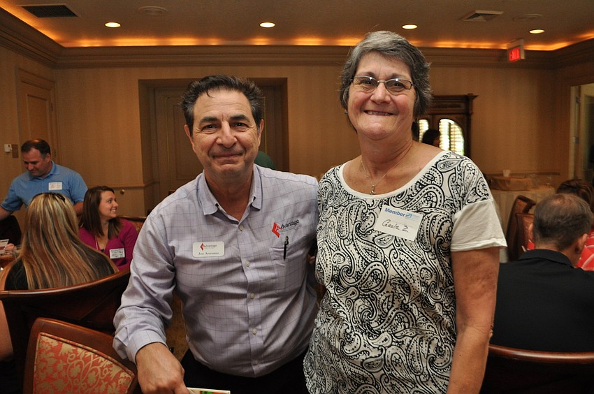 Joe Anziano, of Advantage Print and Design, catches up with Rosedale Realty's Maggie Nasser.