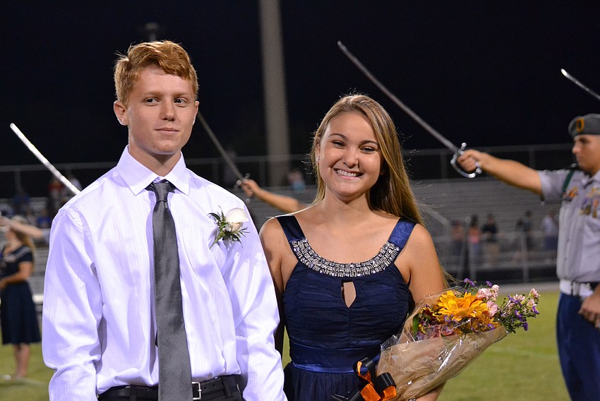 Harrison Rudolph and Kira Marino are on the Sarasota High School Homecoming Court.