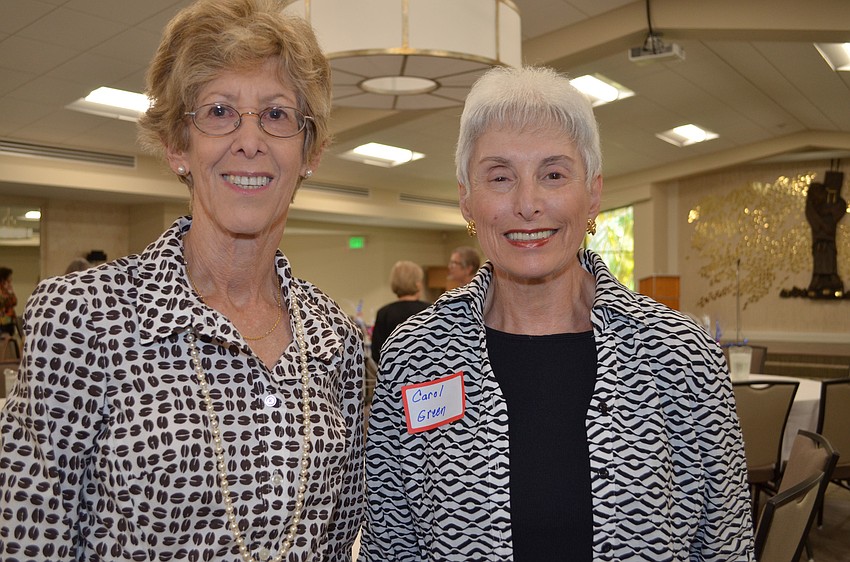 New members Judith Leader and Carol Green.