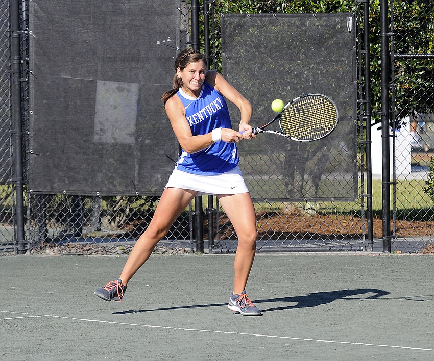 Stephanie Fox plays tennis for the University of Kentucky.