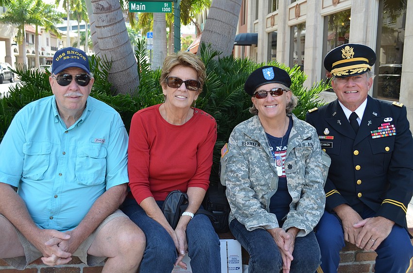 Dave and Jolene Bouslog sit with Julie Behnken and Dixey Behnken.