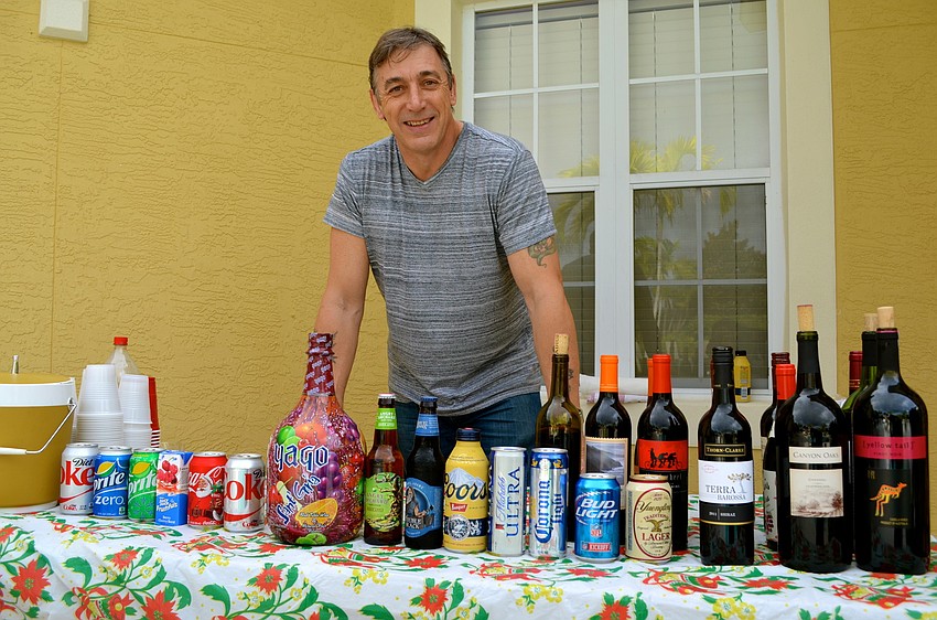 Terry Dixon is the community's bartender at most events.