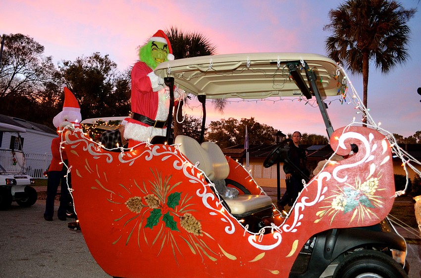 Mike Zinkas plays the Grinch.