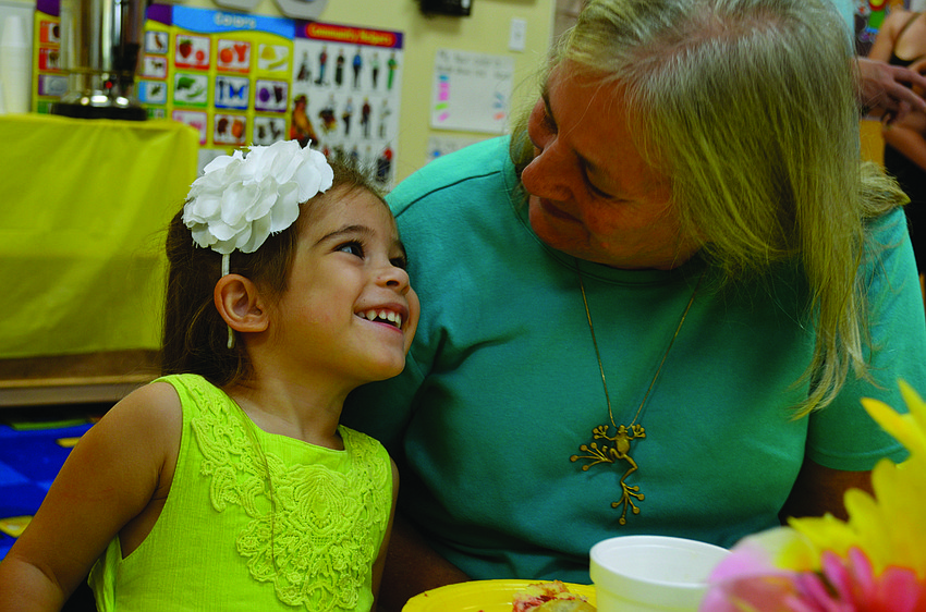 Ouvamia Gavrilis laughs with her 