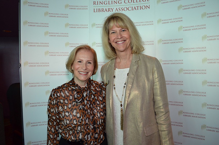 Lisa Walsh and Ringling College Library Association President, Karen Eastmoore.