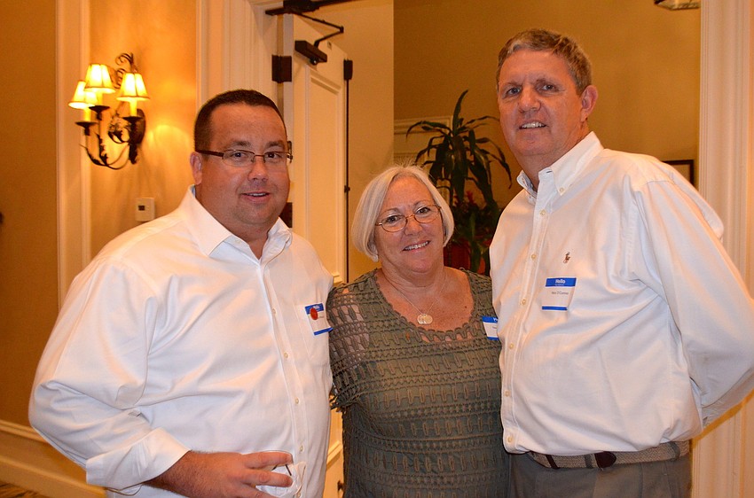 Steve Peloquin spends time with Nancy O'Connor and her husband, Nick.