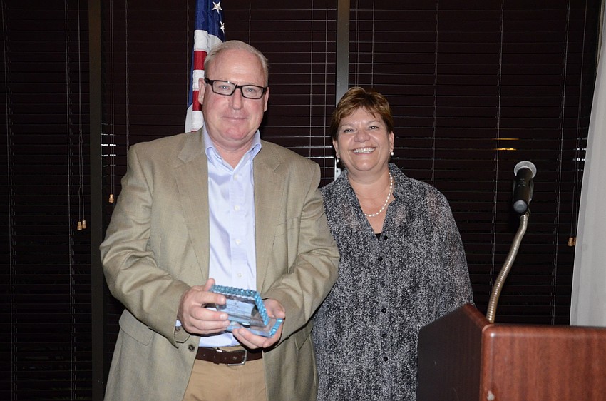 Warren Lebonte won the Community Partner Award, given by Debra Lynn-Schmitz.