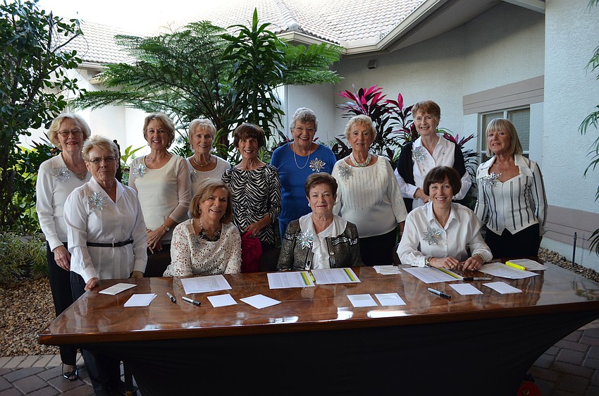 Many of the ladies of the event committee.