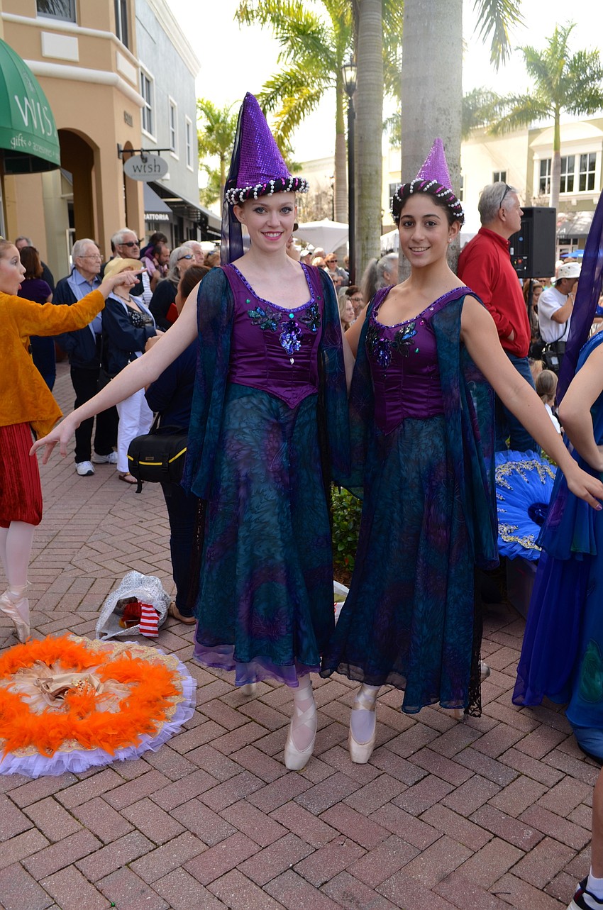 Julia King and Christel Gharby attend the School of Russian Ballet.
