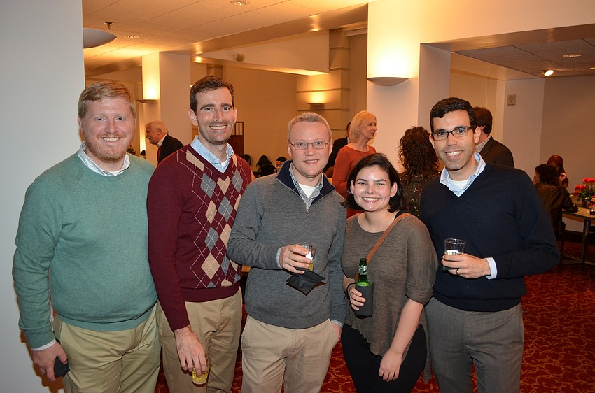 Jarred Wilson, Mark Steinwachs, Sam Spector, Megan Salazar-Walsh and Jorge Danta