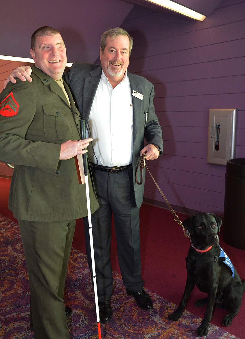 Michael Jernigan with John Whitcomb and Theo.