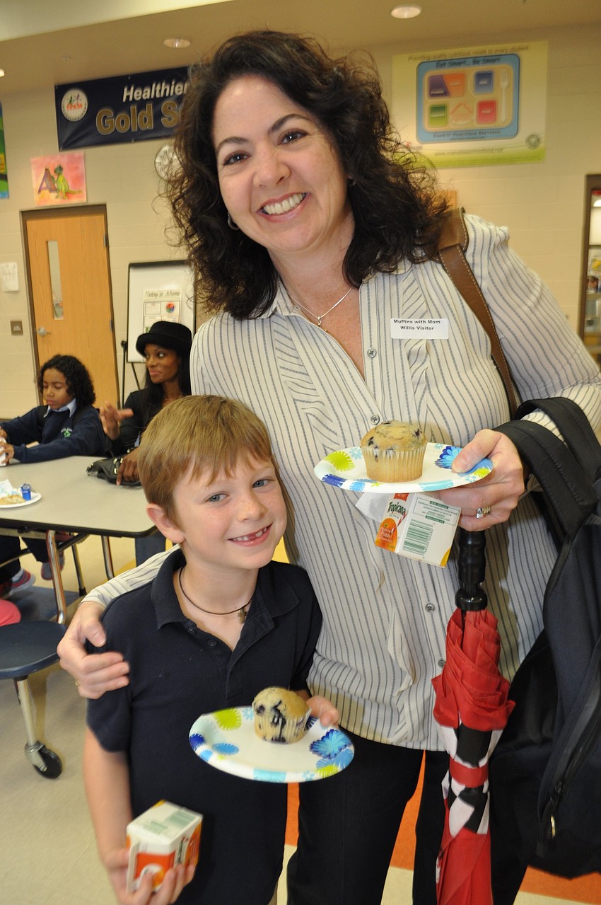 Peyton and Michelle Gray are all smiles.