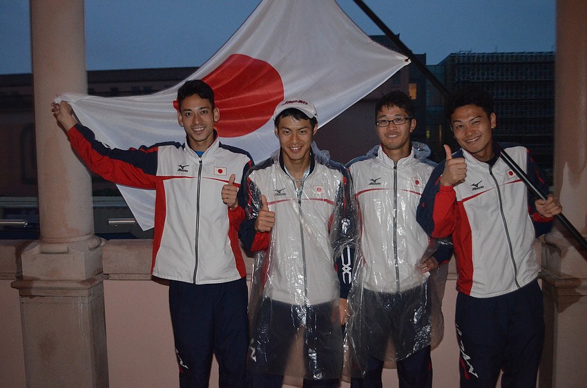 The Japan team consists of Tomoya Miguchi, Hayato Noguchi, Hikaru Shimano and Shohei Iwamoto.