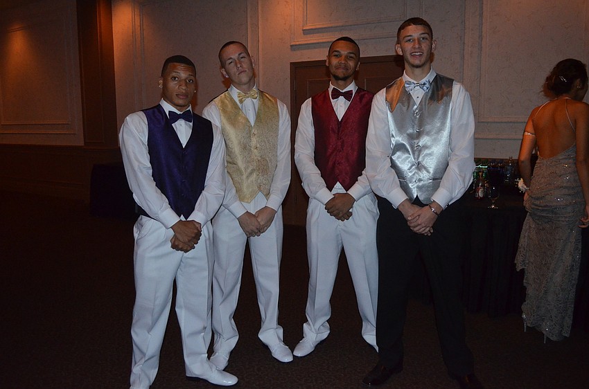 Matthew Roberts, Kyle Crosby, Javon Guiles and Garrett Walls