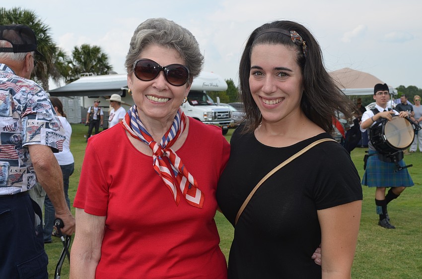 Barbara Kerr and grand daughter, Christina Mucciarone, celebrate together.