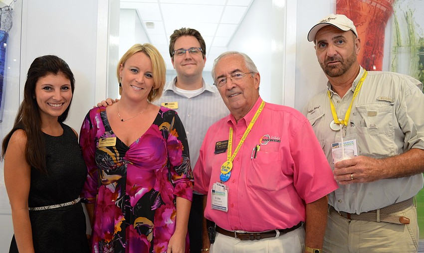 Monica Dixon, Tervis, Jamie Overmiller Sarasota Chamber of Commerce, Dan Sidler, Sarasota Chamber of Commerce, Robert Leibold, Leibold Enterprises, and Ed Koeler, Coffee News SRQ