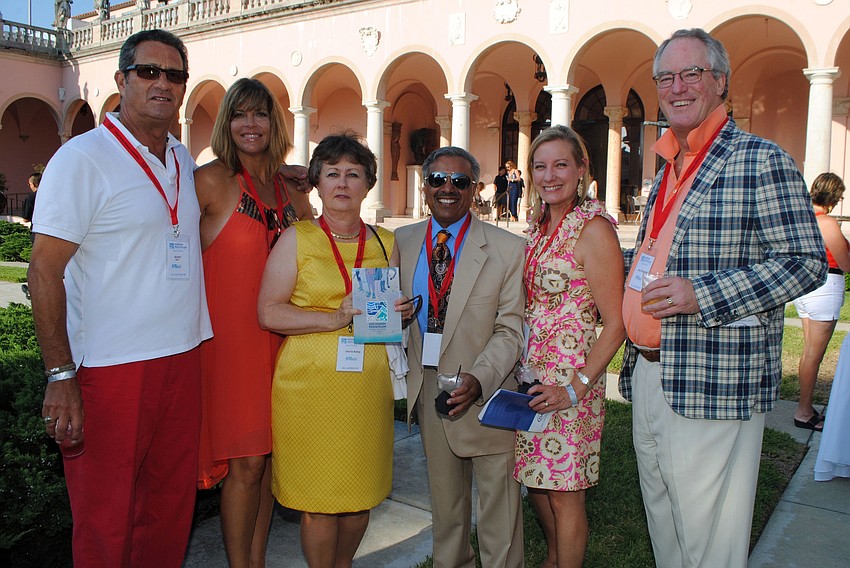 Richard Dorfman, Suzette Jones, Gloria and Ali Bahaj and Diane and Joel Schleicher