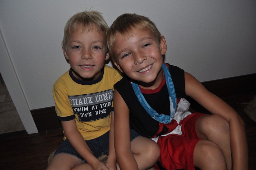 Liam Christenson and Tyler Rhinesmith are all smiles.