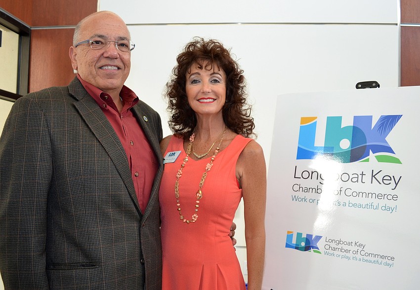 Longboat Key Public Works Director Juan Florensa and Victoria Jacobson