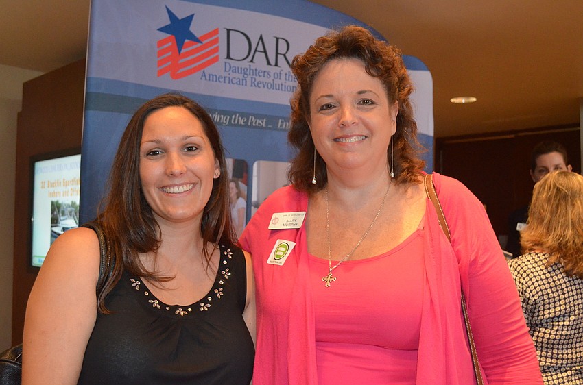 Katie Hodgson and Mary Murphy from Daughters of the American Revolution