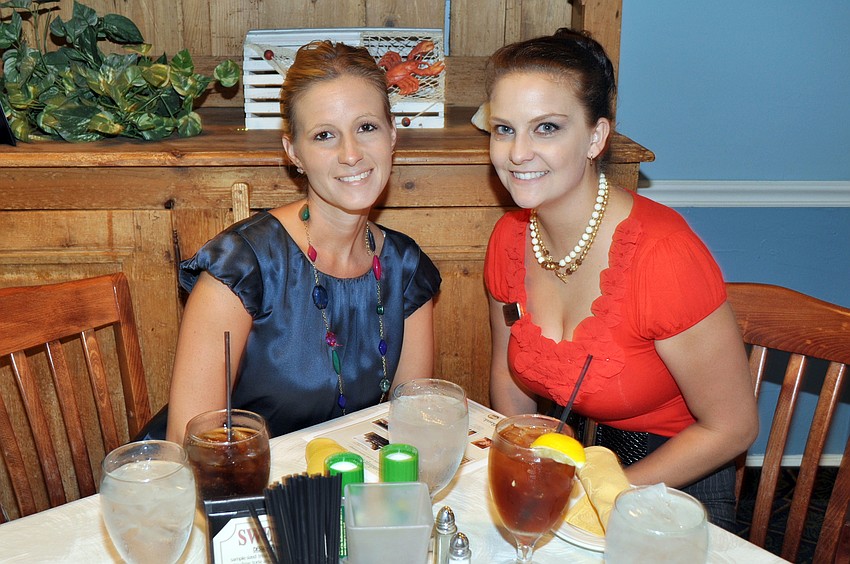 Asian slaw and sautÃ©ed shrimp on a toasted crostini was served to guests at the Networking at Noon Luncheon.