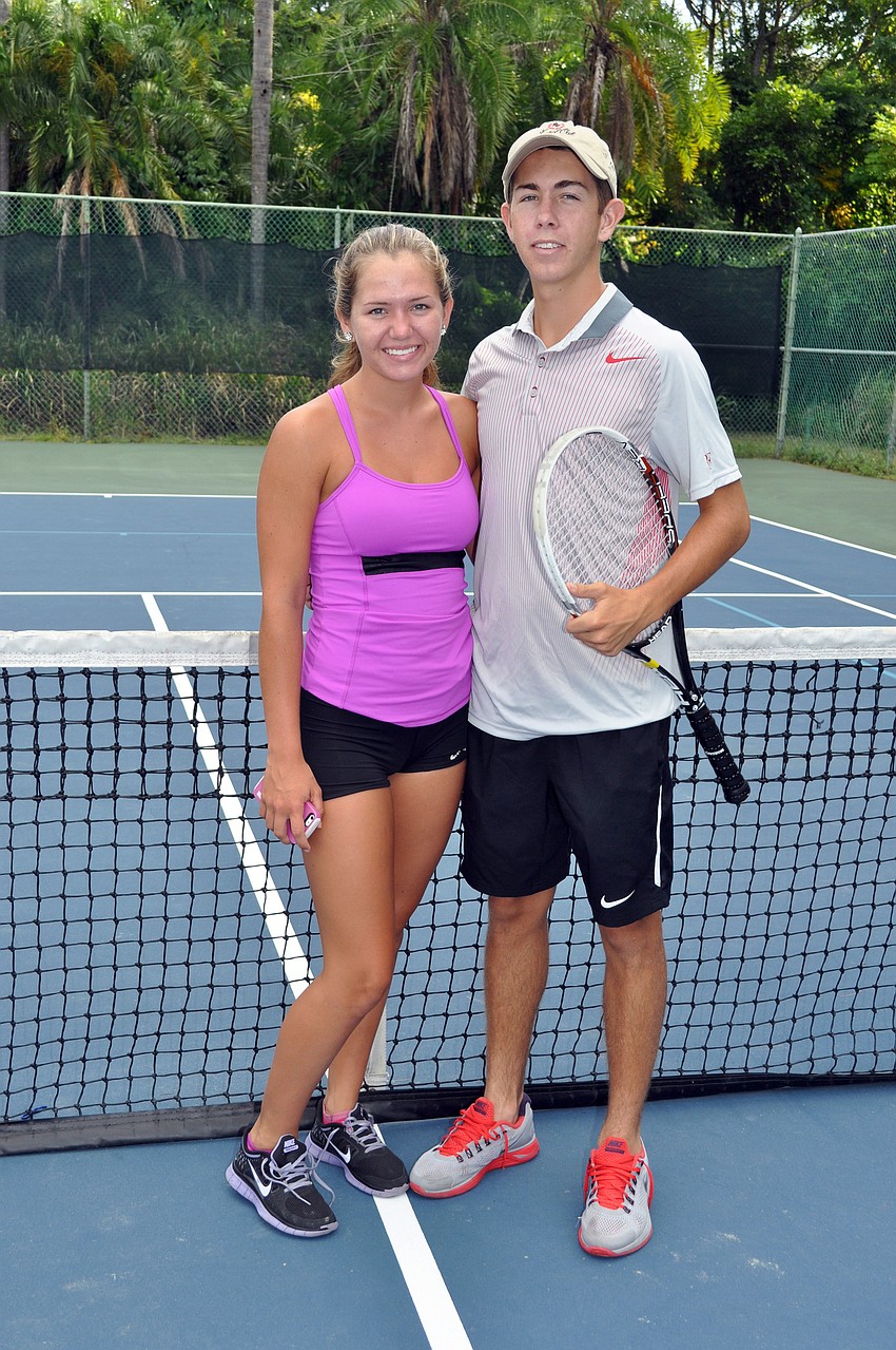 Siblings Emma and Michael Moore coach tennis camp at Bath & Racquet