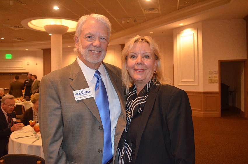 Candidate Ken Marsh and Tanice Knopp