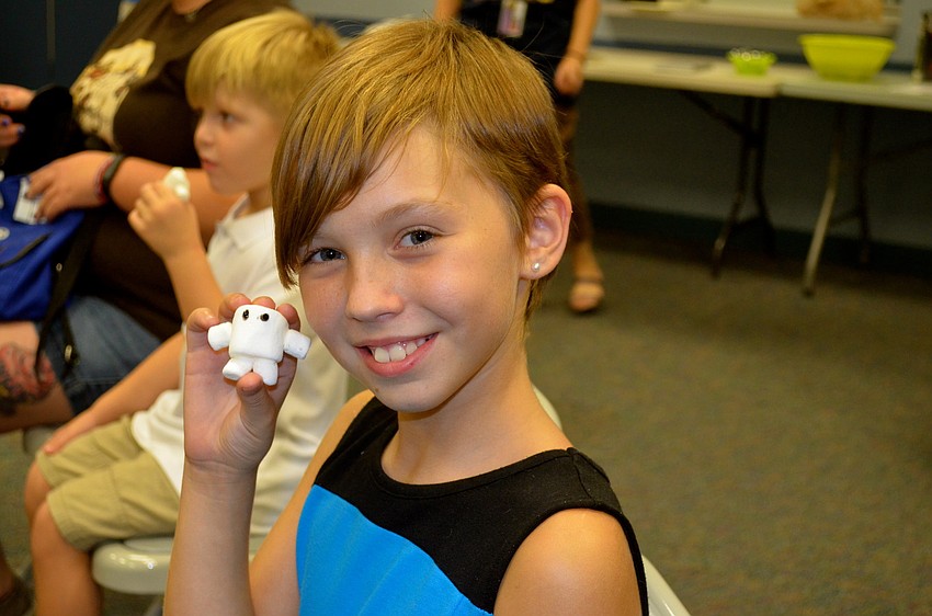 Taylor Callahan shows off a 