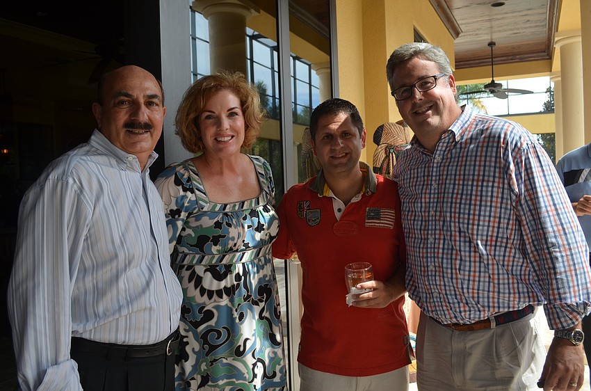 Joe Miele and daugther-in-law, Kim, with Sean Castellucci and Ted Baran