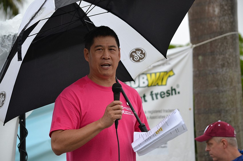 Chairman of the AHA for the Sarasota/Manatee Heart Walk, Dr. Jonathan Fong was also the top fundraiser for the event. He collected more than $3,000.