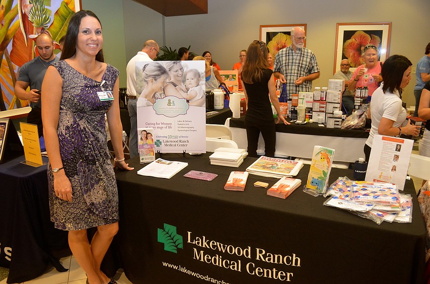 Dr. Victoria Riley, of Lakewood Ranch Medical Center, celebrates the hospital's anniversary.