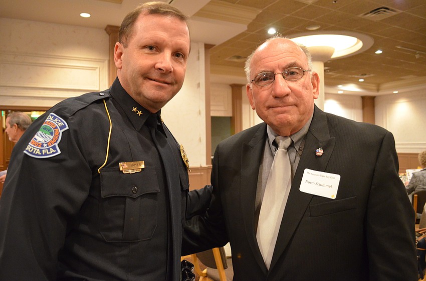 Deputy Chief Stephen Moyer and Norm Schimmel.
